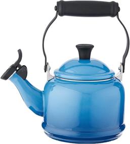 img 3 attached to 🍵 Le Creuset Enamel On Steel Demi Kettle & Stoneware Set: 1.25 qt. Kettle & 2 Mugs in Marseille