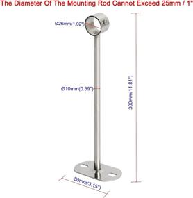 img 3 attached to Кронштейны Aopin для крепления к потолку из нержавеющей стали