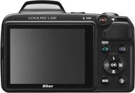 📷 nikon coolpix l320 16.1mp digital camera with 26x optical zoom - black: capture exceptional photos with enhanced zoom capability logo