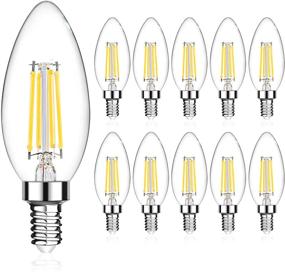 img 4 attached to 💡 LANGREE Candelabra Equivalent Chandelier: Non-Dimmable Lighting Solution