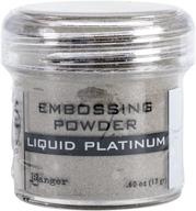 🔍 ranger embossing powder - liquid platinum: 0.6-ounce jar for elegant embossing logo