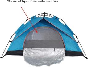 img 1 attached to 🏕️ SZYT Camping Tent: Easy Setup for 1-2 People, with Carrying Bag - Blue