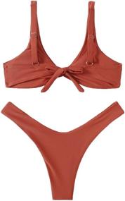 img 3 attached to Verdusa Womens Twist Bikini Swimsuit Women's Clothing in Swimsuits & Cover Ups