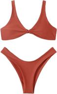 verdusa womens twist bikini swimsuit women's clothing in swimsuits & cover ups logo