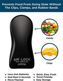 img 2 attached to Air Lock Bag Sealer Lite: Portable Handheld Heat Sealing Food Saver for Airtight Bag Resealing