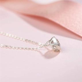 img 2 attached to 💎 FANCIME Moissanite Solitaire Simulated Necklace: Stylish Girls' Jewelry for the Perfect Sparkly Touch