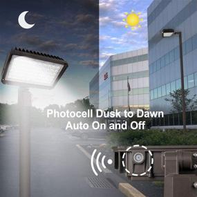 img 3 attached to 🌟 High-performance Kadision 200W LED Flood Light with Adjustable Slipfitter Mount - Perfect for Commercial Parking Lot Lighting, Daylight 5000K, Dusk to Dawn Operation, Waterproof, 26000lm Output, 100-277V
