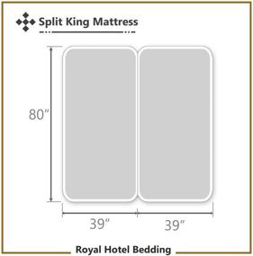 img 1 attached to 🛏️ Royal Hotel’s Luxury Heavyweight 1000 Thread Count 5pc Bed Sheet Set - 100% Cotton, Cool, Durable, Breathable - Split King/Adjustable King Size in White