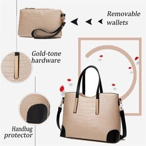 img 2 attached to YNIQUE Satchel Handbags Shoulder Wallets Women's Handbags & Wallets in Totes