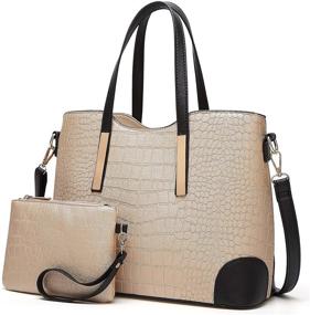 img 4 attached to YNIQUE Satchel Handbags Shoulder Wallets Women's Handbags & Wallets in Totes