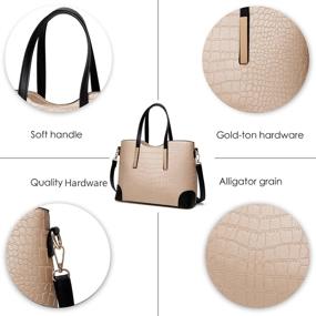 img 3 attached to YNIQUE Satchel Handbags Shoulder Wallets Women's Handbags & Wallets in Totes