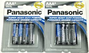 img 2 attached to 🔋 Panasonic AAA Batteries - Super Duty Power Carbon Zinc, Pack of 8 Triple A Batteries, 1.5v