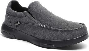 img 4 attached to 👞 Comfortable Loafers with Arch Support: Canvas ZGBXOF02 W3 11 Men's Shoes & Slip-Ons for Cushioned Relief