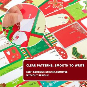 img 2 attached to Christmas Adhesive Wrapping Stickers Decorative