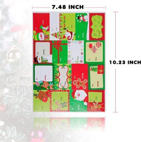 img 1 attached to Christmas Adhesive Wrapping Stickers Decorative
