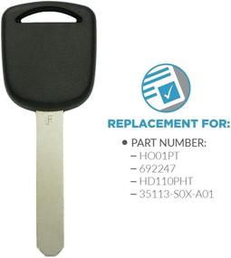 img 1 attached to 2 Пакет Keyless2Go Новый необработанный транспондерный чип замена ключа запуска автомобиля для HO01