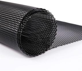 img 4 attached to Universal Car Grill Mesh Sheet - KOKEEONE 40 x 13 inch Black Rhombic Painted Aluminum Alloy DIY Grille Mesh Roll Grids (4x8mm)