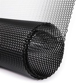 img 1 attached to Universal Car Grill Mesh Sheet - KOKEEONE 40 x 13 inch Black Rhombic Painted Aluminum Alloy DIY Grille Mesh Roll Grids (4x8mm)