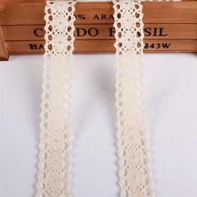 img 3 attached to 🎀 ToBeIT Beige Cotton Lace Trim Ribbon - 28.5 Yard DIY Craft Ribbon & Wedding Decoration