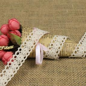 img 2 attached to 🎀 ToBeIT Beige Cotton Lace Trim Ribbon - 28.5 Yard DIY Craft Ribbon & Wedding Decoration