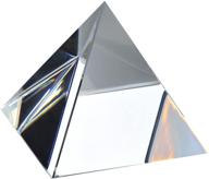 🔷 amlong crystal 4 inch clear pyramid: an exquisite gift with elegant packaging logo