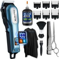💇 pro fade hair clipper set for men – rechargeable barber kit with cape, neck duster brush, scissors & blade oil. cordless electric hair clippers for home haircutting, silent wireless trimmer logo