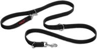 🐾 halti dog training lead, dual ended leash for head collar and no pull harness, training leash for small, medium, large dogs - black/red logo