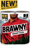 🧻 бумажные полотенца brawny smart flex: набор из 2 рулонов для идеальной чистоты и прочности логотип