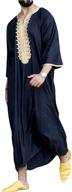 🧔 xbtclxebco islamic kaftan sleeve cotton men's loungewear logo