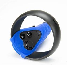 img 1 attached to 🔵 Orzero Protective Controller Cover - Silicone Frosted Shell Case for Oculus Quest and Rift S - Sweatproof, Anti-Slip, Washable - Blue (1 Pair)