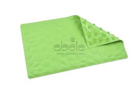 img 2 attached to 🛁 ABELE Aqua Cube Green Rubber Non-Slip Baby Kids Safety Shower Tub Bath Mat - Skid Proof, No Mildew, Mold Free Bathtub Mat