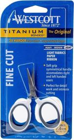 img 2 attached to ✂ Titanium Bonded Straight Craft Scissors by Westcott - 3 Inch