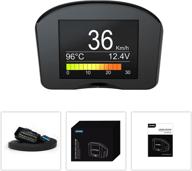 🚗 autool x50 plus car obd hud multi-function digital meter alarm speed water temp head up display for obd driving computer – supports 12v obdii diesel vehicles logo