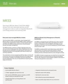 img 2 attached to 📶 Cisco Meraki MR33 Quad-Radio 802.11ac Wave 2 Access Point: High-Speed 1.3 Gbps, Powered by 802.3af PoE with 1 Year Enterprise License