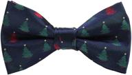 🎅 stylish alizeal snowflake pre tied christmas boys' bow ties – perfect accessories for a festive look logo