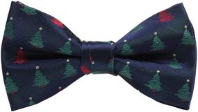 img 4 attached to 🎅 Stylish Alizeal Snowflake Pre Tied Christmas Boys' Bow Ties – Perfect Accessories for a Festive Look