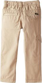 img 1 attached to 👖 Boys' Regular Drawstring Cargo Pants for Little Sporty Style