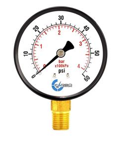 img 4 attached to 🔵 CARBO Instruments Pressure Gauge Black: Accurate Measurements & Enhanced Visibility