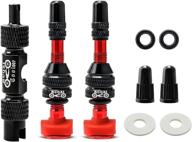 🚲 muqzi tubeless presta valve stem kits: leak-free bike tubeless valve stems with valve core remover tool, alloy caps - various colors & sizes logo