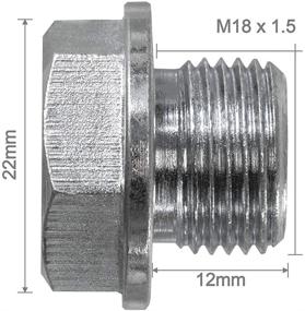 img 1 attached to 🔌 PitVisit M18 x 1.5 Датчик кислорода с широким диапазоном Bung Plug - Универсальная посадка