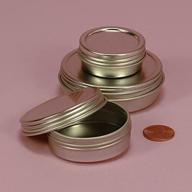 🔒 compact & secure: 1oz screw top round steel tins (12-pack) логотип