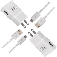 🔌 tt&amp;c galaxy s7 adaptive fast wall charger adapter with micro-usb cable【5ft】 - compatible with samsung galaxy s7, s7 edge, s6, s6 edge, s5, s4, note 5, 4, lg g2, g3, g4 (2 pack) logo