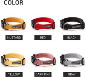 img 1 attached to 🐶 Durable & Stylish: MY FLUFFY Premium Adjustable Dog Collar for Small to Medium Dogs