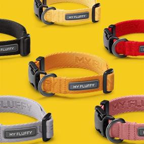 img 2 attached to 🐶 Durable & Stylish: MY FLUFFY Premium Adjustable Dog Collar for Small to Medium Dogs