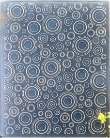 img 1 attached to 🔘 Kwan Crafts Circle Plastic Embossing Folders for Card Making, Scrapbooking and Paper Crafts - Dimension: 12.1x15.2cm