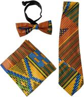 kente tie set style african men's accessories logo