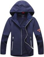 shibashan kids waterproof jackets: lightweight windbreaker rain coats for boys and girls, perfect for outdoor adventures logo
