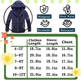 img 2 attached to SHIBASHAN Kids Waterproof Jackets: Lightweight Windbreaker Rain Coats for Boys and Girls, Perfect for Outdoor Adventures