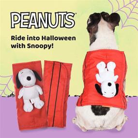 img 2 attached to 🐾 Peanuts for Pets: Charlie Brown Snoopy Rider Dog Costume - Halloween Special!