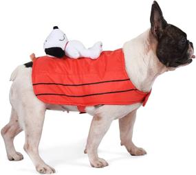 img 4 attached to 🐾 Peanuts for Pets: Charlie Brown Snoopy Rider Dog Costume - Halloween Special!